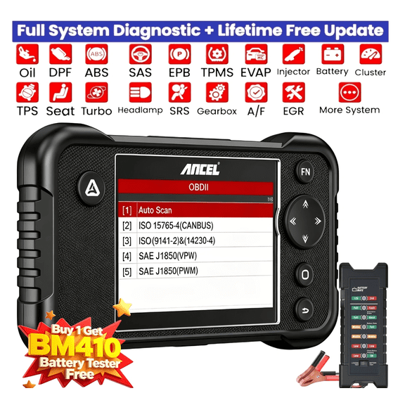 ANCEL FX3300 Elite Car OBD2 All System Diagnostic Tool &GIFT: BM410 BAT-TERY TESTER