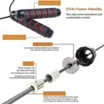 thumbnail image 2 of Cuerda de saltar inalámbrica + cuerda de saltar ajustable para diferentes niveles de fitness, entrenamiento de velocidad, 2 of 4