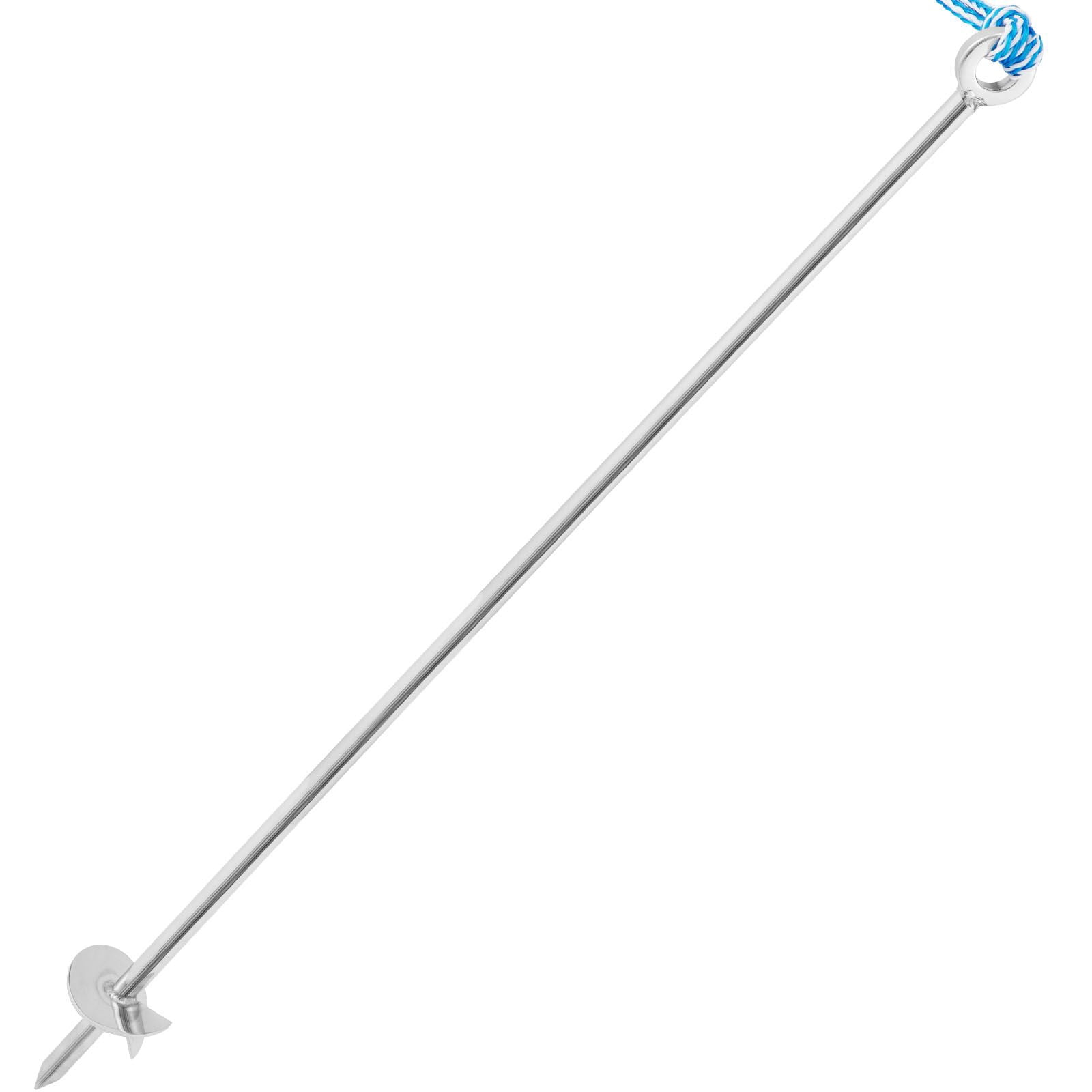 Sand Anchor, 36" Length Auger to The Beach and Sandbar, 316 Stainless Steel Screw Anchor with Removable Handle, Bungee Line & Carry Bag, for Jet Ski PWC Pontoon Kayak