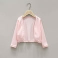 thumbnail image 2 of Wuxian Children Tops Sun Protection Solid Color Long Sleeve Jacket Lightweight Summer Breathable Outwear Tops Clothes, Pink, 7-8 Years, 2 of 6