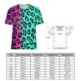 thumbnail image 2 of Leopard Print Pattern Women's T-Shirt Short Sleeve T Shirts Tops Tee Ladies Loose T, 2 of 6