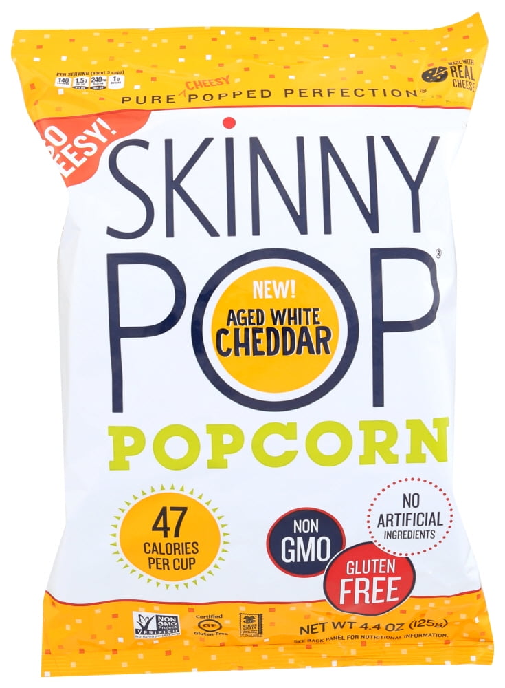 SKINNY POP: POPCORN AGED WHT CHEDDAR (4.400 OZ)
