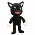 thumbnail image 1 of Muñeca de peluche HUOGUO con cabeza de sirena, gato negro, 38 cm, para niños, 1 of 4