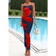 thumbnail image 2 of Vestido Maxi Floral PRETTYGARDEN para Mujer con Tirantes Finos Azul Marino XXL, 2 of 8