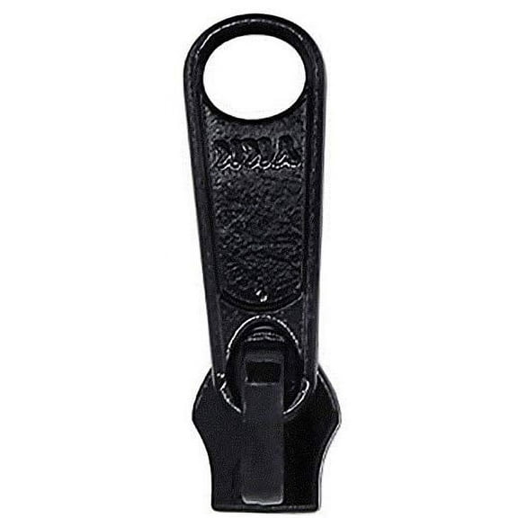 Zipper Repair Kit - #3 YKK Coil Non-Locking Long Pull Sliders - Color: Black - Choose Your Quantity - Made in The United States (25)