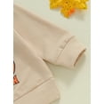 thumbnail image 4 of Baby Boy Girl My First Halloween Outfit Pumpkin Sweatshirt Crewneck Pullover Sweater Long Sleeve Shirt Tops Fall Clothes, 4 of 7