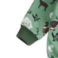 thumbnail image 5 of larppty Infant Baby Boy Girl Mallard Duck Romper Short Sleeve Animal Duck One Piece Bodysuit Tops Hunting Baby Clothes（Green， 0-3 Months）, 5 of 6