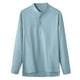 thumbnail image 2 of pstuiky Camisas suaves de manga larga para hombre, Blusas de cuello redondo, sueltas, informales, cómodas, lisas, de manga larga, para hombre tops de invierno para hombre xxxl, 2 of 3