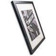 thumbnail image 3 of The Display Guys –– Solid Pine Wood Picture Frame with Mat and Tempered Glass – Wall Mounting – 18" x 24" - Black, 3 of 7