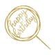 thumbnail image 2 of Toystoory Adorno para tarta de feliz cumpleaños, brillo acrílico dorado, bricolaje, Cupcake, pastel, aplastante, palo hecho a mano para fiesta Kits de decoración para fiestas No.02, 2 of 5
