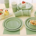 thumbnail image 2 of HBFAGFB Party Decorations Paper Plates and Cups Kitchen Utensils Set for Family Restaurants Red, 2 of 8