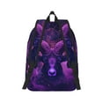 thumbnail image 2 of Yiaed Purple Starry Sky Antelope Print Backpack, Premium Laptop Backpack, Travel Backpack for Women, Lightweight Backpacks, Comfortable Back Pack-Small, 2 of 7