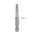 thumbnail image 2 of Uxcell T25 Magnetic Security Star 5 Point Torx Screwdriver Bit 1/4" Hex Shank 2" Length, 10 Pack, 2 of 6