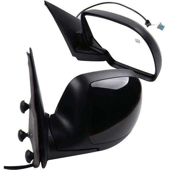 CCIYU Black Left and Right Side View Mirror Power Adjustment Manual Folding Non-Heated Fits for 2003 2004 2005 2006 For Chevy Silverado 1500 For GMC Sierra 1500