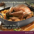 thumbnail image 2 of Anolon Advanced Hard Anodized Nonstick Roaster with Rack, Dark Gray, 2 of 11