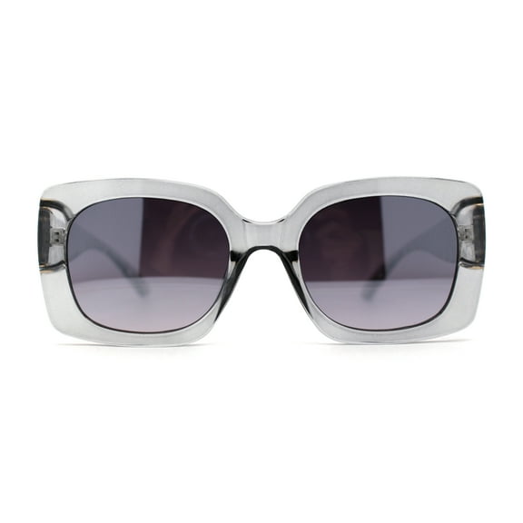 Classic 90s Designer Womens Mod Thick Plastic Butterfly Sunglasses Slate Smoke