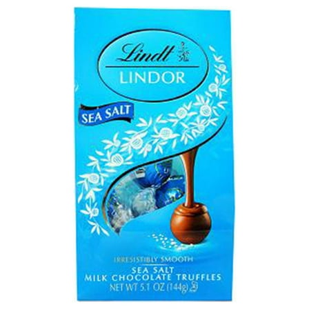 Lindt Lindor Milk Chocolate Truffles with Sea Salt - 5.1 oz
