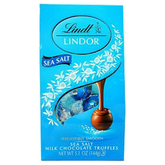 Lindt Lindor Milk Chocolate Truffles with Sea Salt - 5.1 oz