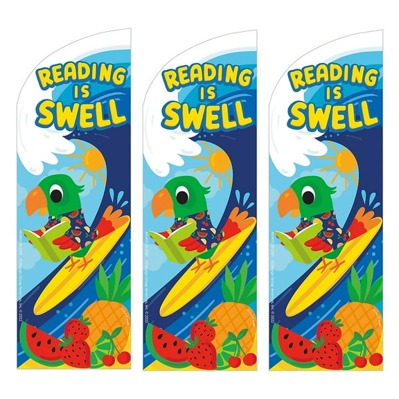 Eureka Reading Is Swell Fruit Punch Scented Bookmarks, 24 Per Pack, 3 Packs