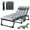 Gray Striped, variant on MOPHOTO Camping Cot With Mattress, Heavy Duty Sleeping Cot with Pillow, Cot Beds for Adult, 4-Position Adjustment Folding Bed, Outdoor Beds Lounger for Home, Pool, Beach, Patio