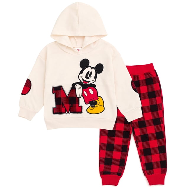 Conjunto para Niños Pequeños Disney Mickey Mouse con Sudadera con Capucha y Jogger 3T