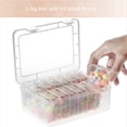 thumbnail image 3 of 2Conjunto Caja Pequeña de Almacenamiento Con Tapa Caja Pequeña de Plástico Transparente Caja Contenedora de Almacenamiento de Plástico Mini Organizador Vacío, 3 of 5