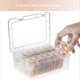 thumbnail image 3 of 2Conjunto Caja Pequeña de Almacenamiento Con Tapa Caja Pequeña de Plástico Transparente Caja Contenedora de Almacenamiento de Plástico Mini Organizador Vacío, 3 of 5