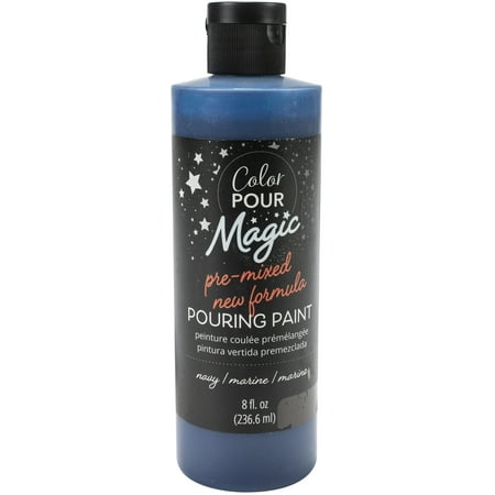UPC: 0718813574501 | American Crafts Color Pour Magic Pre-Mixed Paint 8oz-Navy