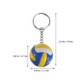 thumbnail image 2 of IDEANATEGRATE 1Pcs Small Volleyball Key Chain for Holiday and Birthday, 2 of 8