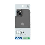onn Protective Gel Phone Case for iPhone 15 Plus / iPhone 14 Plus - Clear