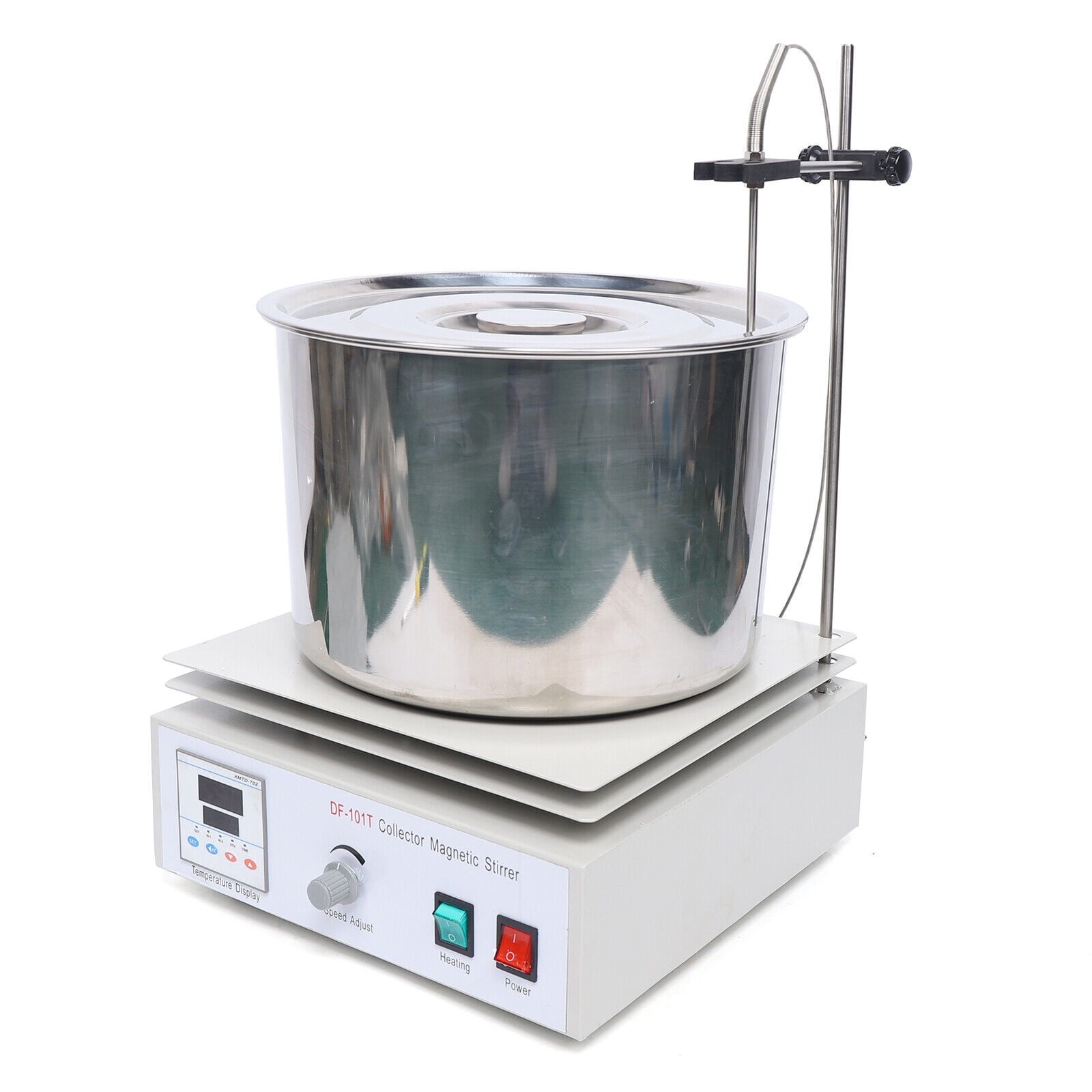 DENSET 10L Heat-Collecting Magnetic Stirrer Water Oil Bath Lab Thermostat Chemical, Lab 0-1400Rpm