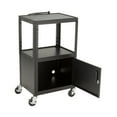thumbnail image 4 of Norwood Commercial Furniture Adjustable-Height Metal AV Cart w/ Cabinet & Electric, 4 of 4