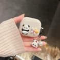 thumbnail image 3 of Case for Galaxy Buds 3&Buds 3 Pro,Creative White Cartoon Soft Protective Cover,Shockproof Earbuds Shell for Girly Women (Panda), 3 of 9