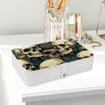 thumbnail image 6 of Skull Portable PU Leather Earring Holder Organizer with Removable Compartment and Storage Box, 6 of 6