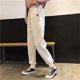thumbnail image 3 of Gibobby Pantalones para mujer para el frío Pantalones deportivos cónicos de cintura alta con forro polar de color liso para mujer, pantalones casuales(Blanco,M), 3 of 4