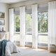 thumbnail image 4 of Cortinas Jinchan de lino blanco semitransparente, 229 x 127 cm, 2 paneles, 4 of 9