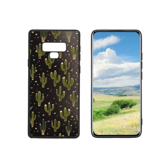 Cactus Phone Case, Degined for Samsung Galaxy Note 9 Case Men Women, Flexible Silicone Shockproof Case for Samsung Galaxy Note 9