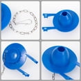 thumbnail image 3 of PinesC Toilet Flapper Replacement Kit,Universal for American Standard Toilet Flapper 2 inch,2 pack Toilet Stopper Flapper,With Stainless Steel Chain,Suitable for Most Toilets,Easy to Install(blue), 3 of 4