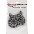 thumbnail image 1 of Stampendous CRW209 Cling Stamp-Metallic Owl, 1 of 1