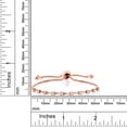 thumbnail image 4 of Gem Stone King 18K Rose Gold Plated Silver White Zirconia Adjustable Bracelet for Women (0.50 Cttw, Round 2.5MM, Gemstone Birthstone, Fits up To 9 inch Wrist), 4 of 4