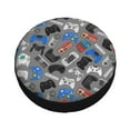 thumbnail image 3 of Balery Video Gametire Cover Waterproof Dust-Proof, Universal Spare Wheel Tire Cover For Trailer, Rv, Suv Truck And Vehicle Camper Accessories-15 Inch, 3 of 9