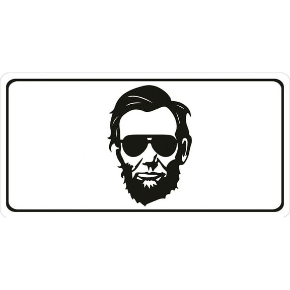 Cool Abe Lincoln #2 Photo License Plate