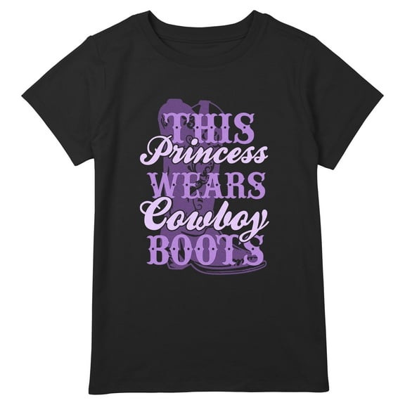 Girl's Lost Gods This Princess Wears Cowboy Boots  Graphic T-Shirt