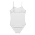 thumbnail image 4 of iixpin Kids Girls Ballet Dance Gymnastics Leotard Spaghetti Straps Bodysuit Ballerina Dance Outfits Dancewear Ivory 7-8, 4 of 5