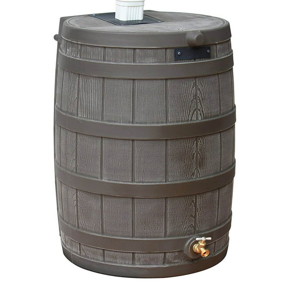 Rain Wizard 50 Gallon Rain Barrel Water Collector,