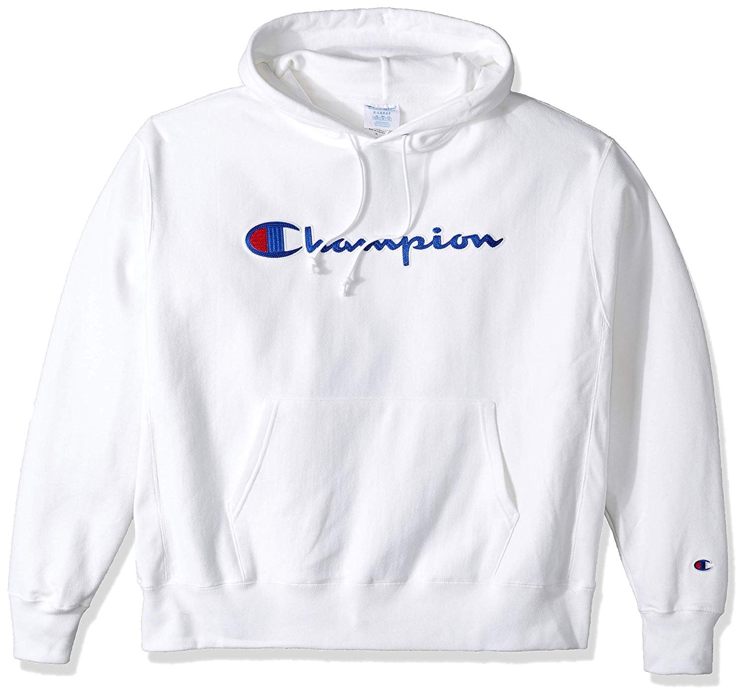 mens champion hoodie white