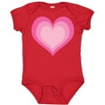 thumbnail image 3 of Inktastic Pink Valentine Heart Girls Baby Bodysuit, 3 of 5