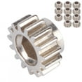 thumbnail image 3 of Guitar Tuners Gears, Iron Tuning Pegs Keys Gear, Portable Easy To Use Light Weight Exquisite Craftsmanship Concert Music Teaching Playing For Guitar Argent 9 Pièces, 3 of 8