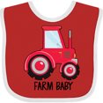 thumbnail image 3 of Inktastic Farming Red Tractor Farm Baby Boys or Girls Baby Bib, 3 of 4