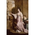 thumbnail image 2 of Sir Joshua Reynolds 13x18 Black Ornate Wood Framed Double Matted Museum Art Print Titled - Lady Sarah Bunbury Sacrificing to the Graces (1763), 2 of 5